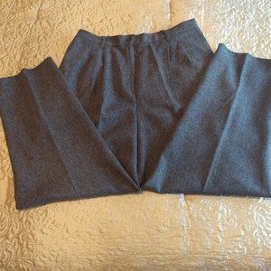 Vintage Sag Harbor Gray Pleated Wool Pants